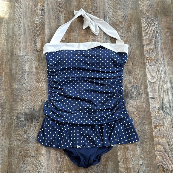 Lauren Ralph Lauren Other - 🎉HOST PICK 🎉LAUREN Ralph Lauren | Polk a Dot Pin Up One Piece Swimsuit